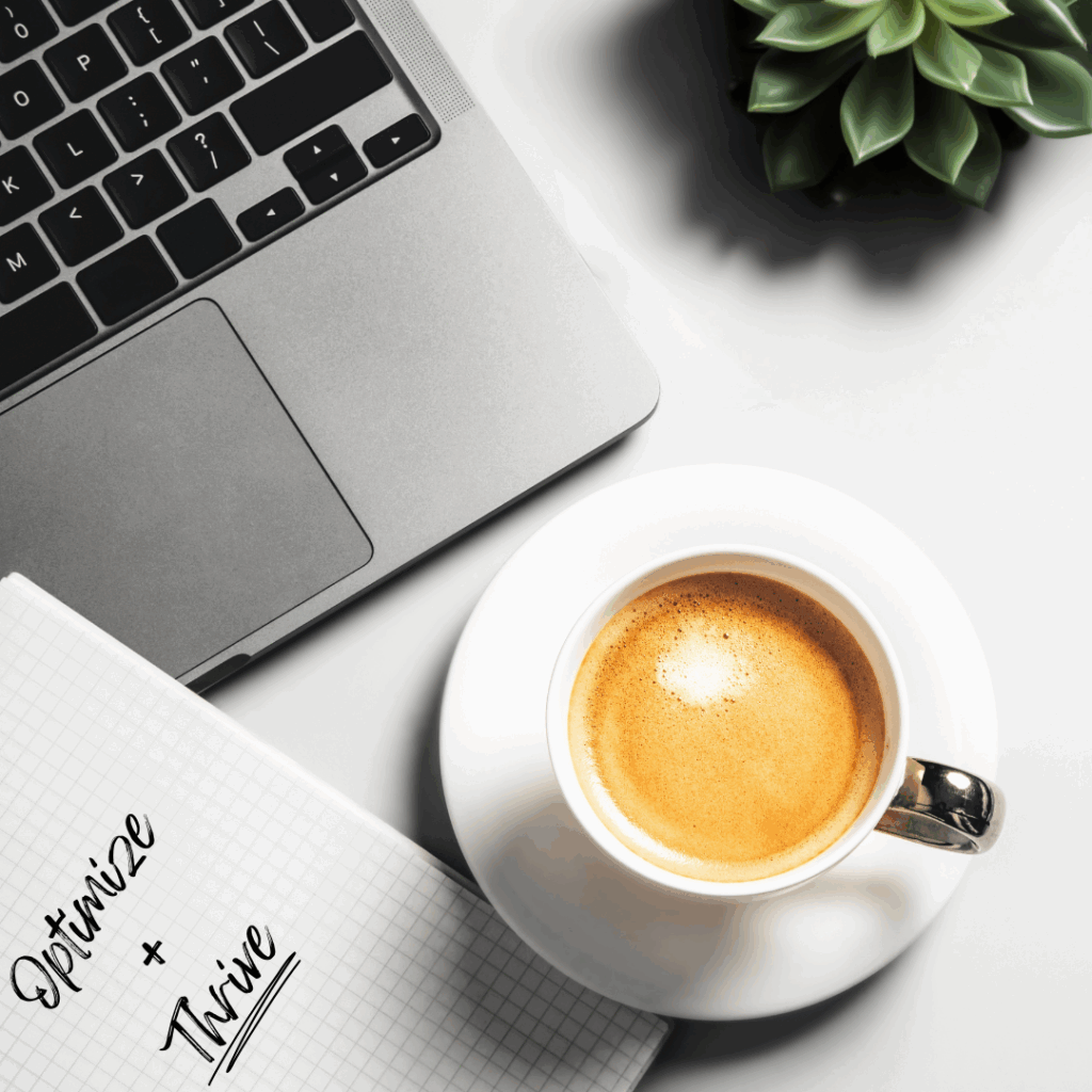 Digital marketing with optmize and thrive.